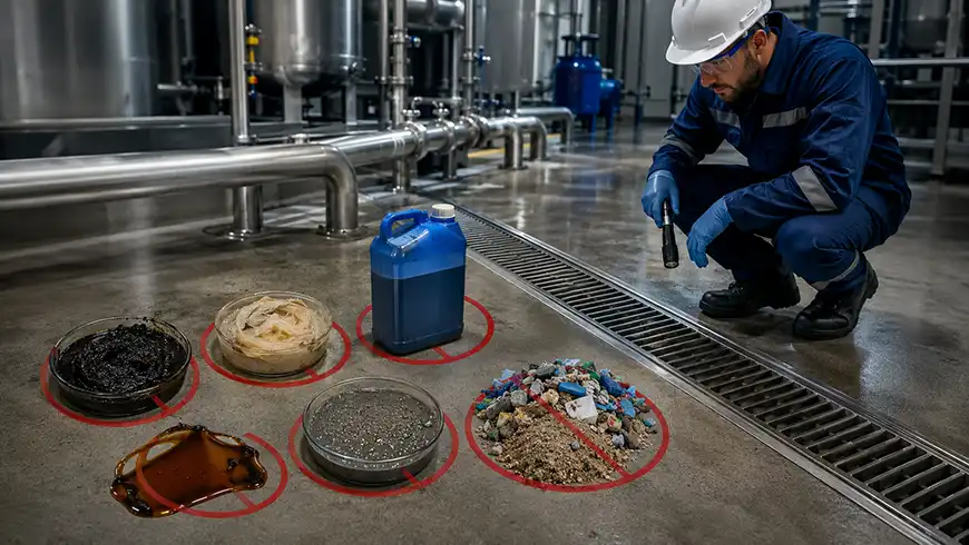 residuos prohibidos red saneamiento industrial